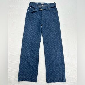 DL1961 Jeans DL Vintage Zoie Wide Leg Seacliff Laser Size 25 (Runs Large)